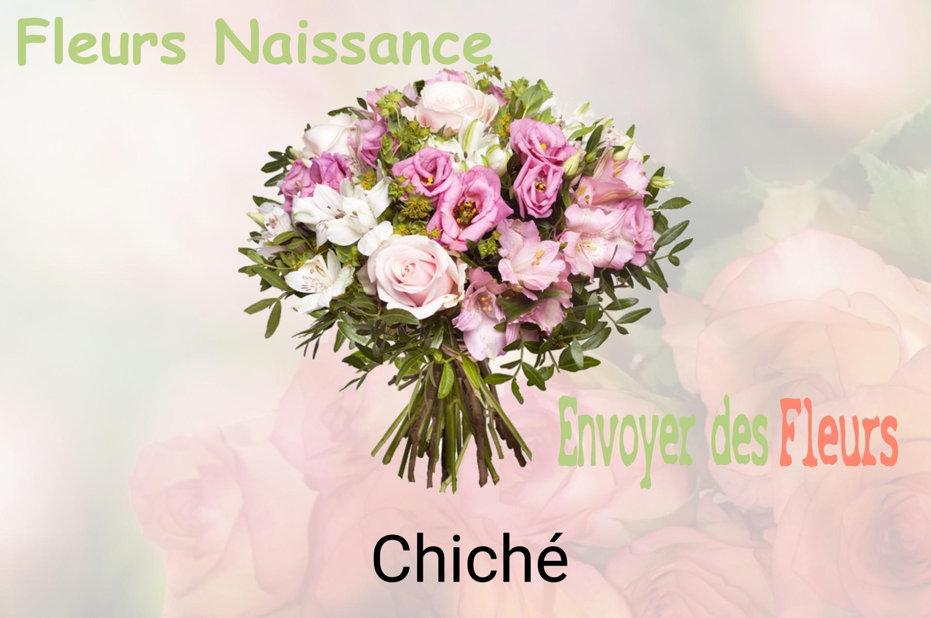 Bouquet de fleurs de naissance livré à Chiché